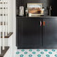 Hexagon Tile Decals Tile/Flooring in Teal