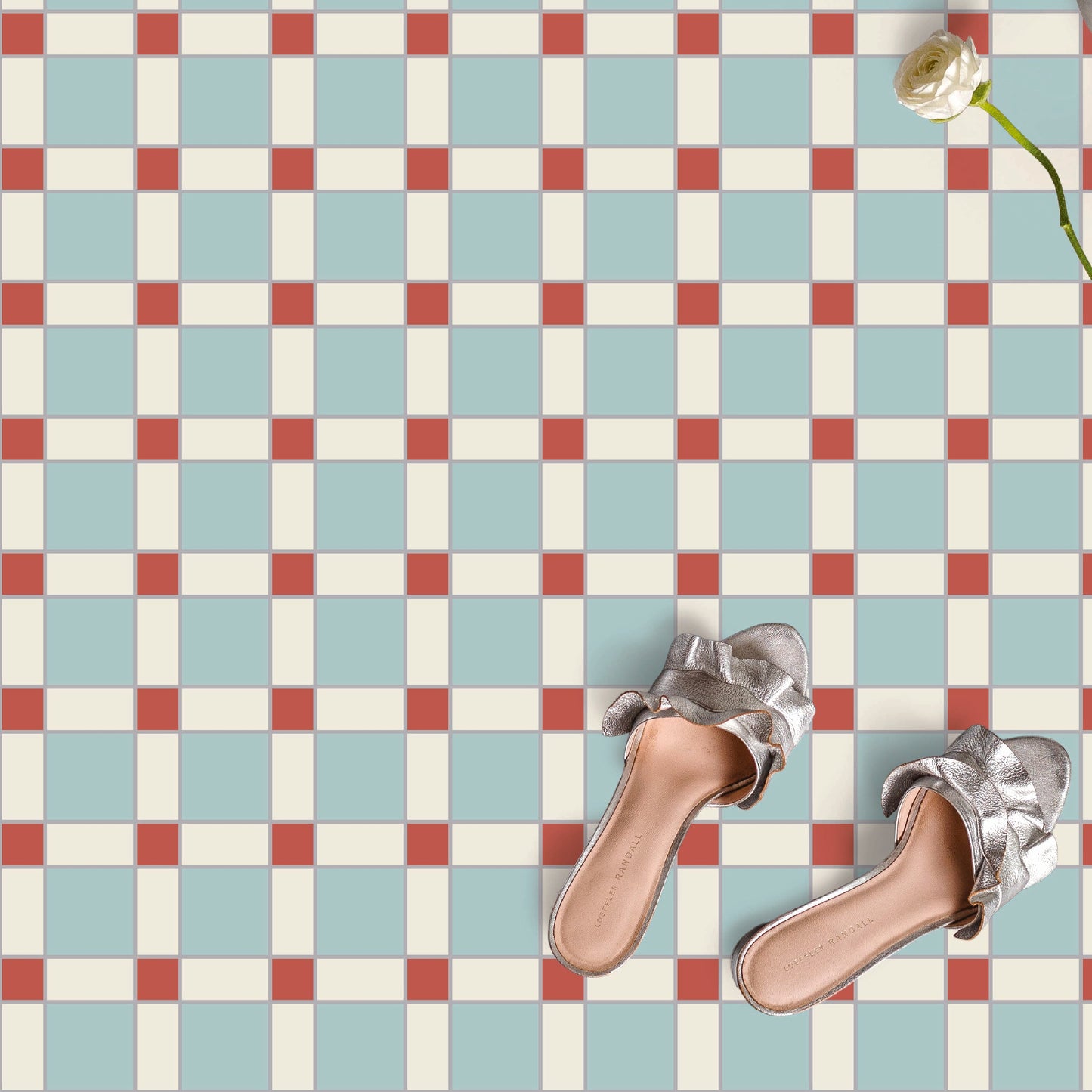Heritage Check Tile Decal Tile/Flooring in Multi