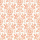 Image of Cottage Damask in Apricot Wallpaper