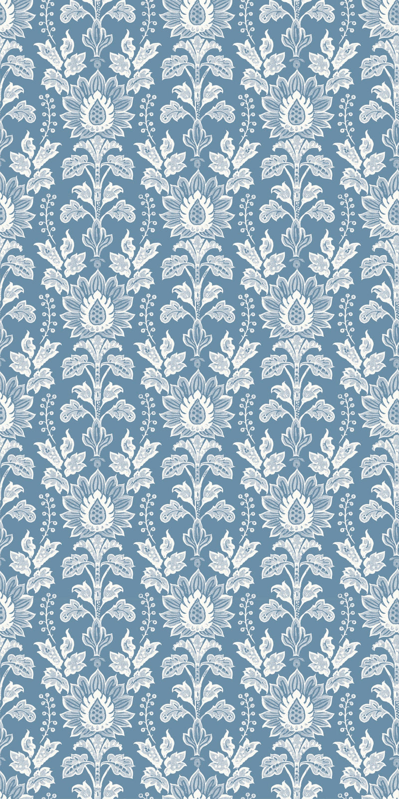 Cottage Damask in Denim color