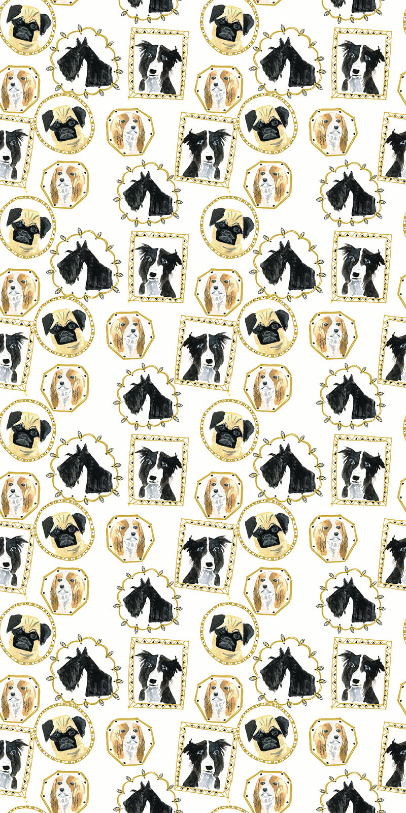 Dog Portraits in Multi color