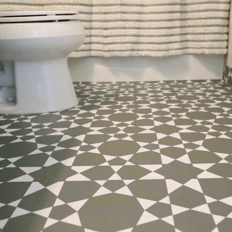 Marrakesh Tile Decals Tile/Flooring in Olive
