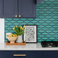 Traditional Basket Tile Decals Tile/Flooring in Green