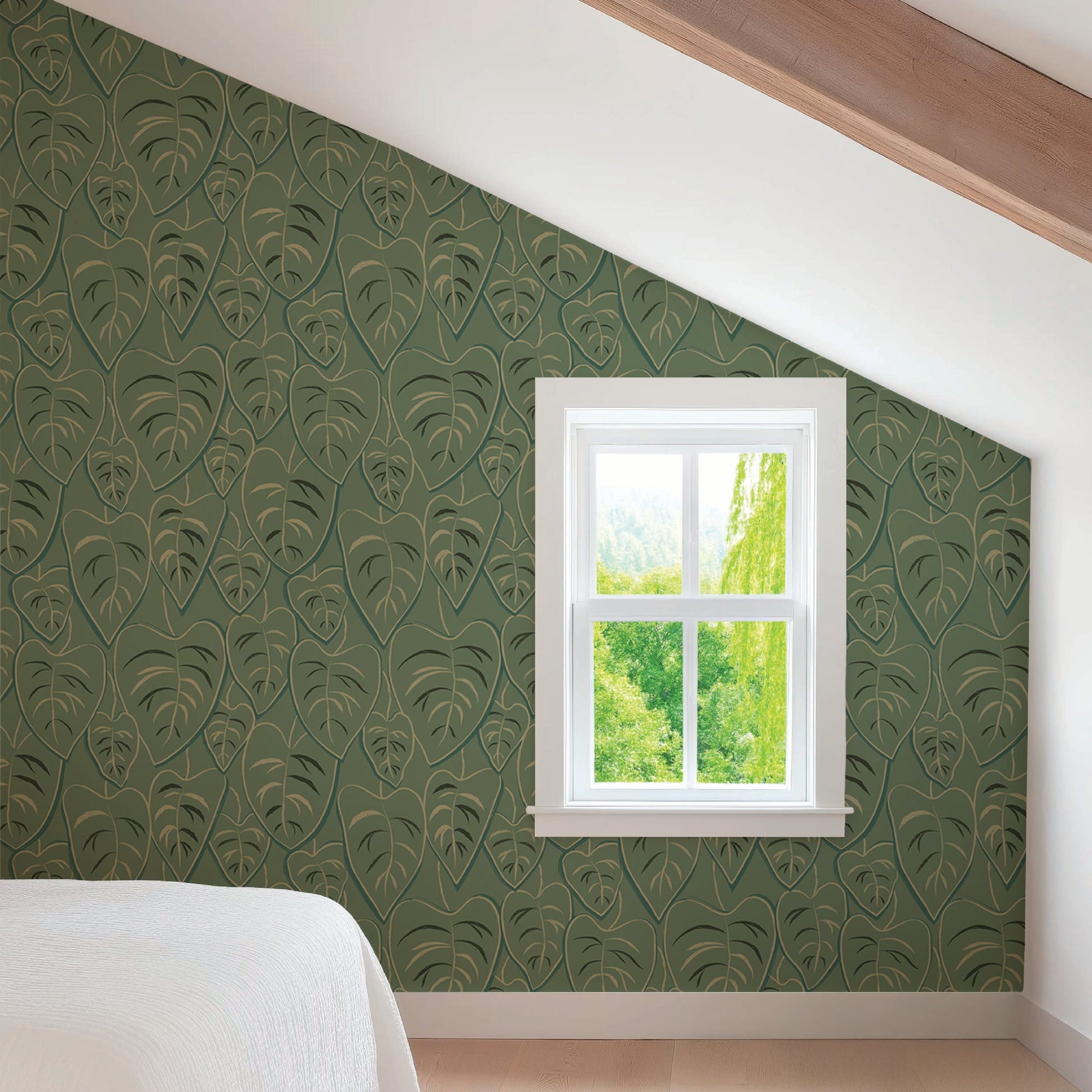 Image of Conversations with Rosie in Sage Wallpaper