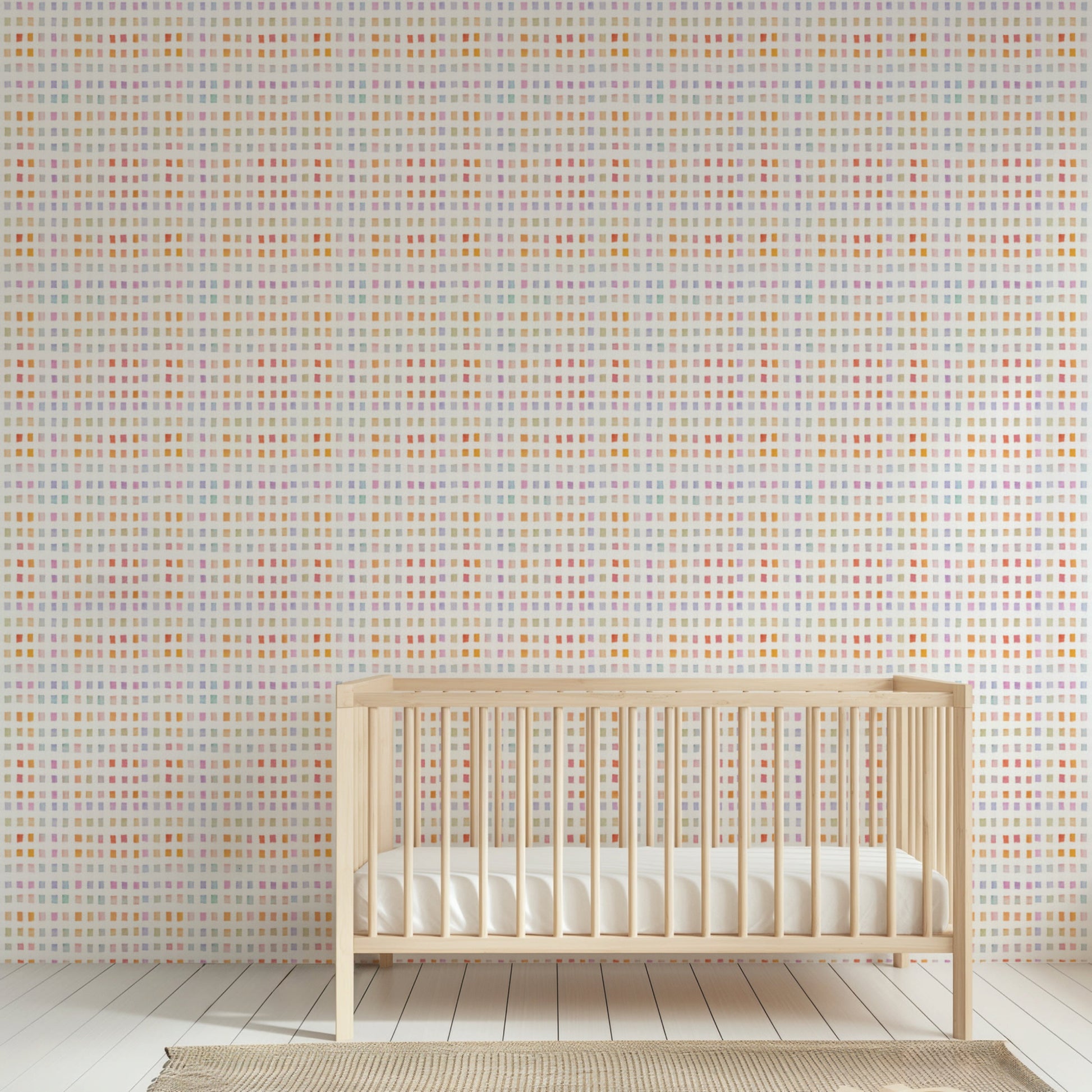 Image of Geo Grid in Sherbert wallpaper