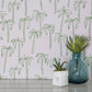 Image of California Palm in Pink Wallpaper