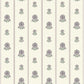 Image of Fan Floral Stripe in Lilac Wallpaper