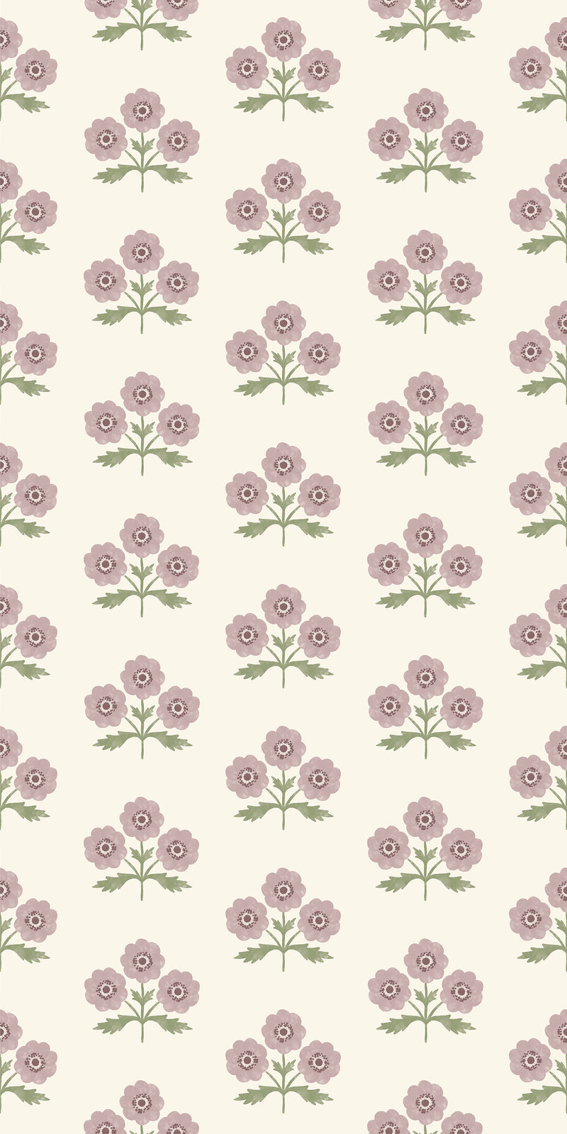 Field Floral in Mulberry color