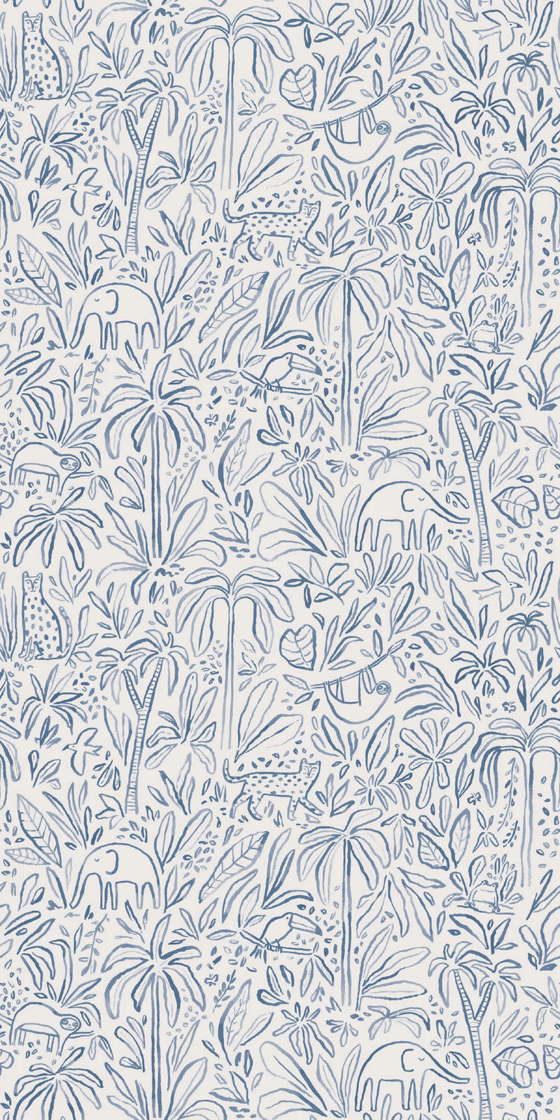 In the Jungle in Blue color