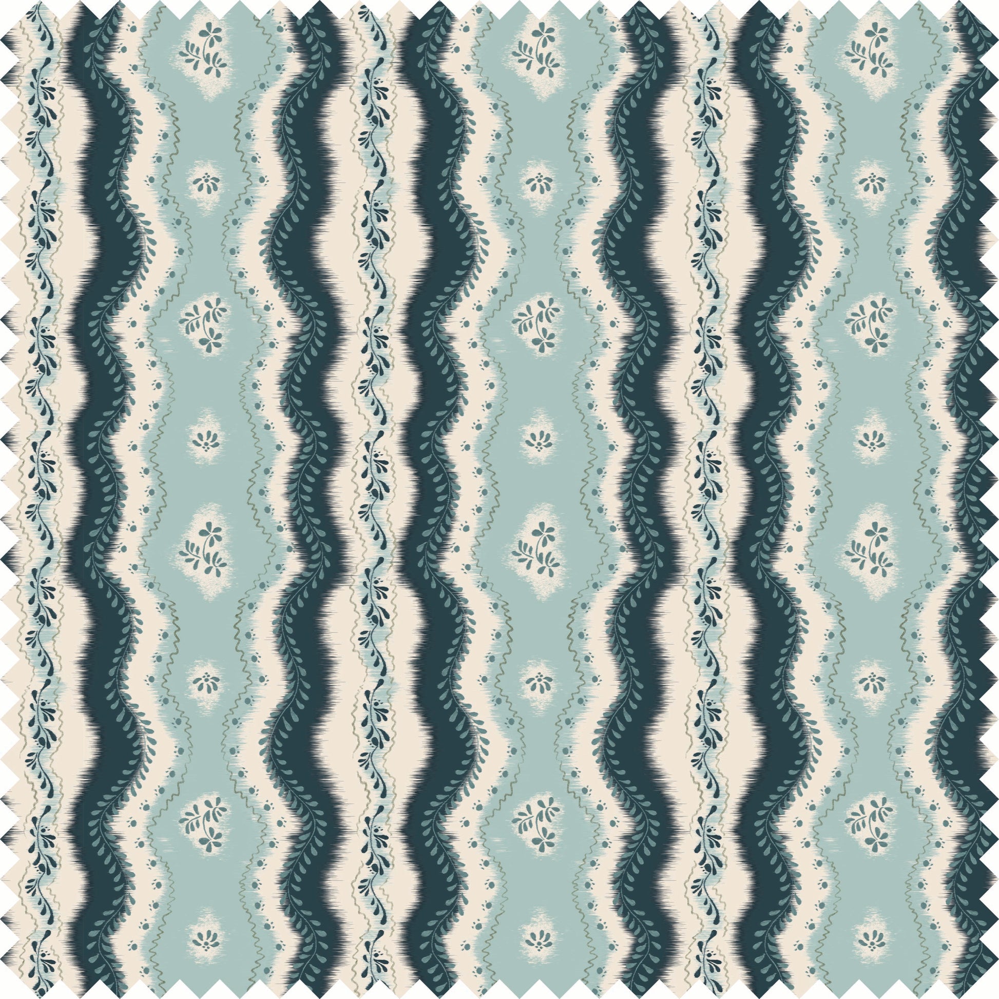 Kent Street Fabric Fabric in Sky/Navy