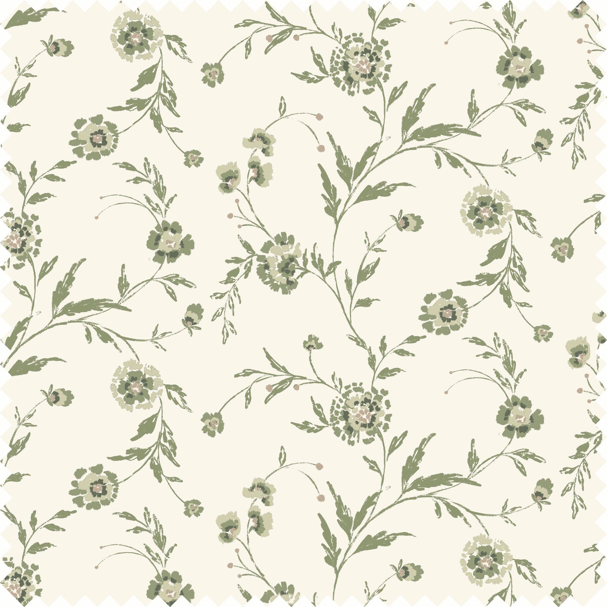 Waverly Sheer Fabric in Garden Green