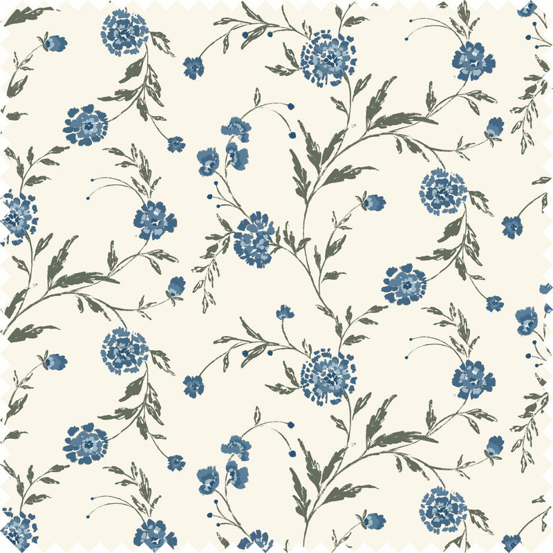 Waverly Sheer Fabric in Petal Blue color