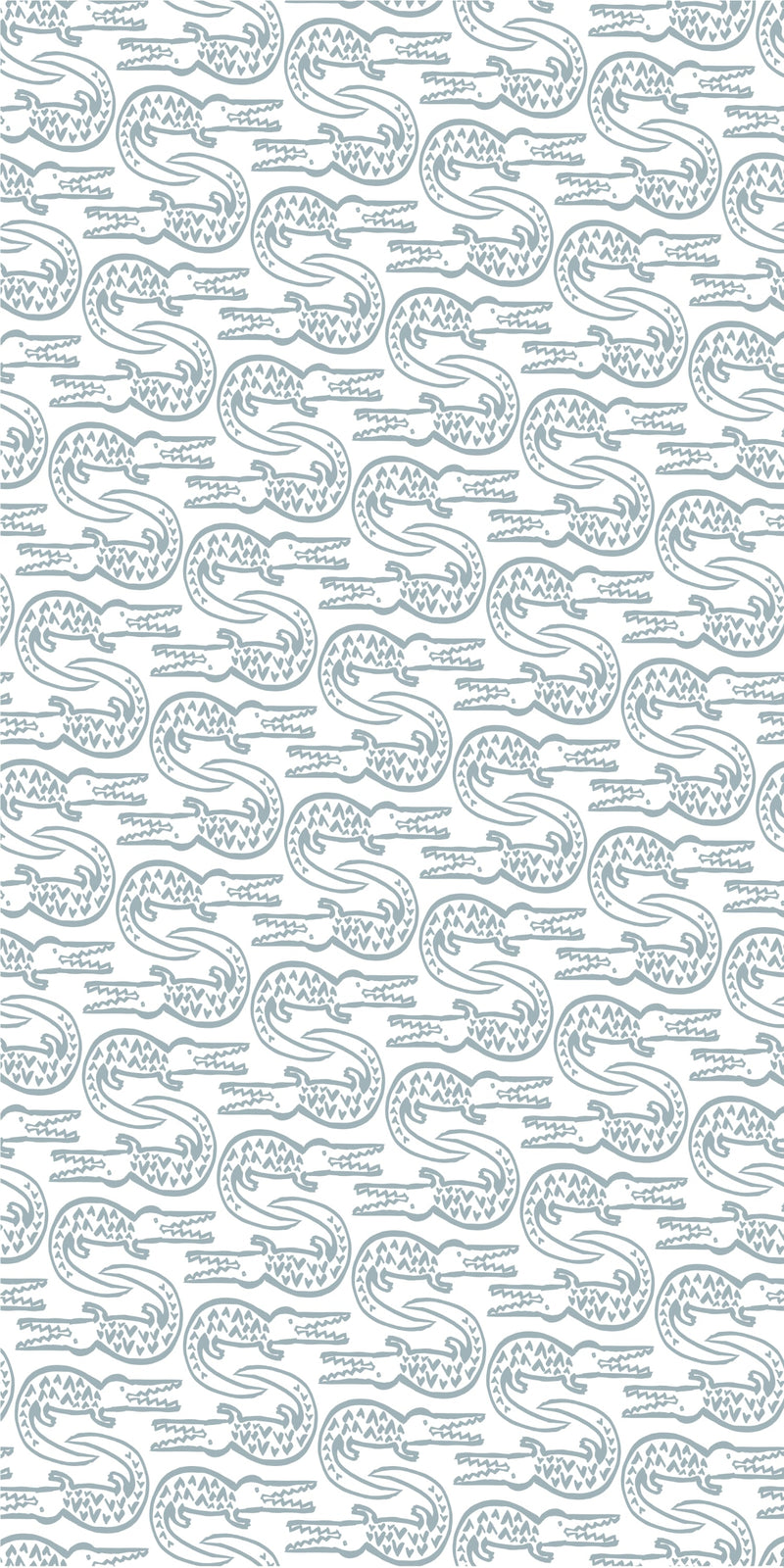 Alligator in Bay Blue color