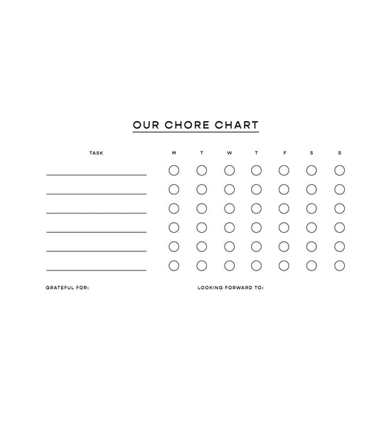 Peel and Stick Whiteboard Chore Chart Chasing Paper