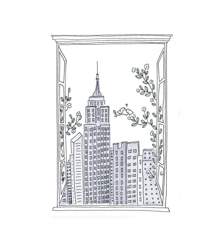 NYC View Decal - Large