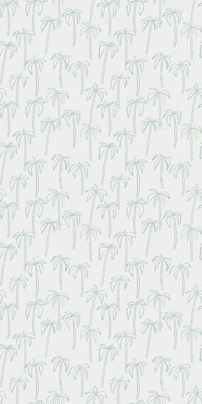 California Palm in Mint wallpaper.