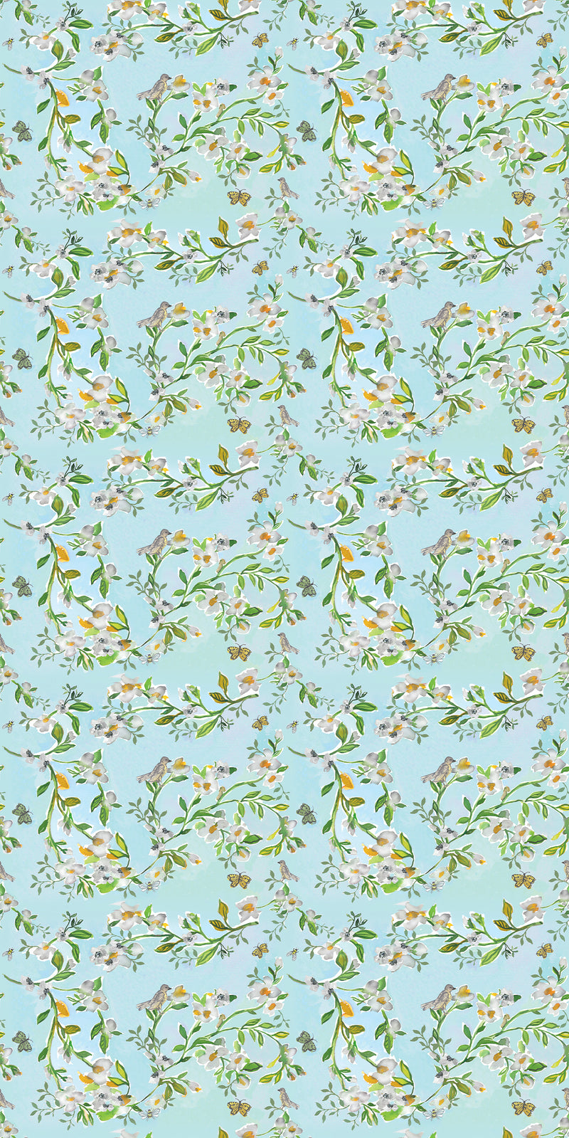 Chinoiserie in Blue color