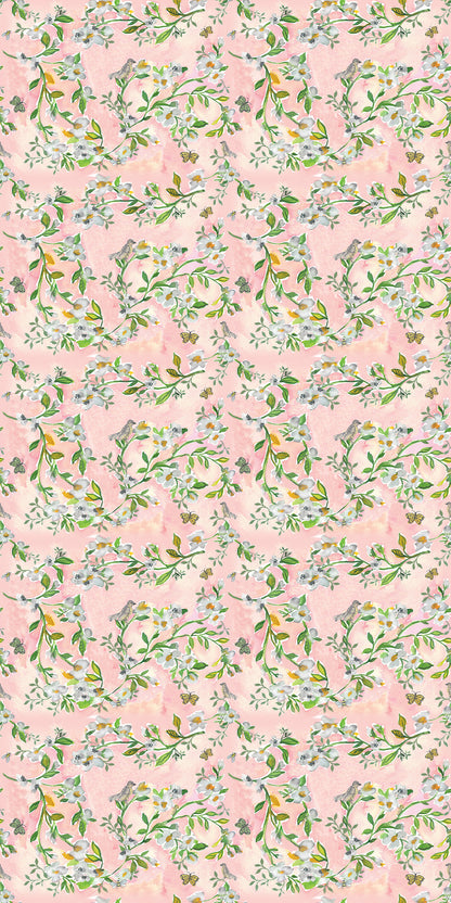 Image of Chinoiserie in Pink Wallpaper