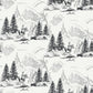 Image of Cowboy Toile in Black and White Wallpaper
