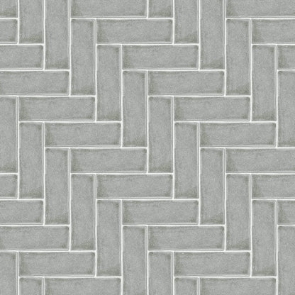 Dark Grey Herringbone Tile Decals Tile/Flooring in Dark Grey