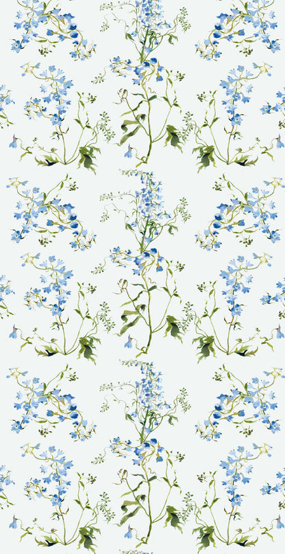 Image of Delphinium in Blue Wallpaper