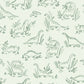 Image of Dinosaurs in Green Wallpaper