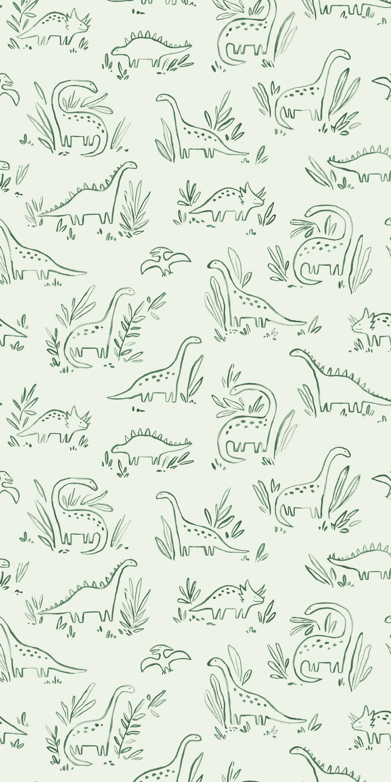 Dinosaurs in Green color