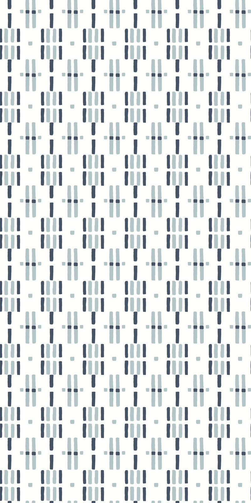 Dot Dash in Blue on White color