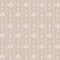 Image of Floral Stripe in Dusty Pink Wallpaper