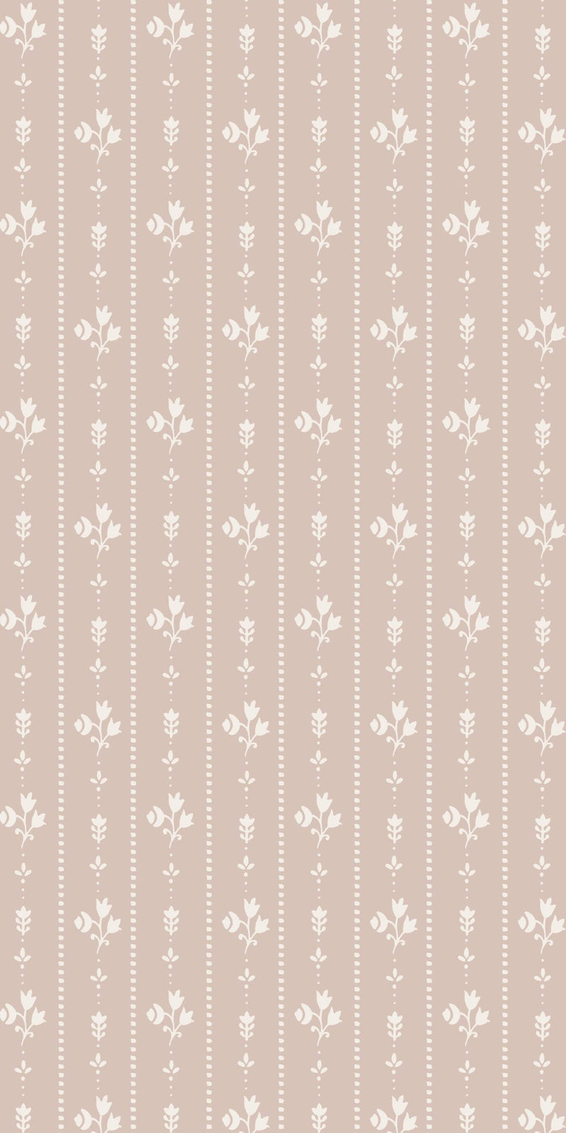 Floral Stripe in Dusty Pink color
