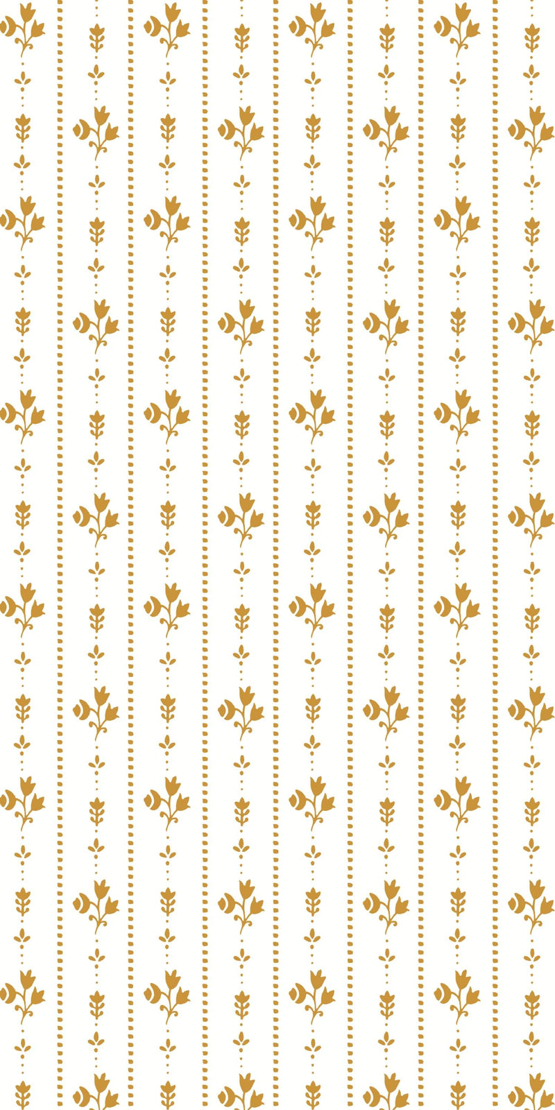 Floral Stripe in Marigold color