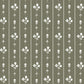 Image of Floral Stripe in Olive Wallpaper