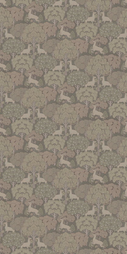 Image of Forest in Green Wallpaper