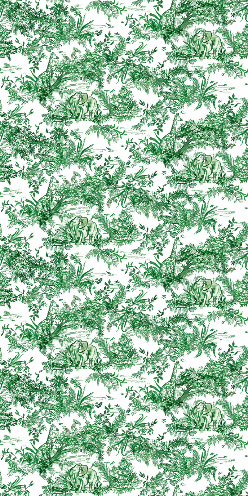 Jungle Toile in Green color