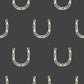 Image of Horseshoe in Charcoal Wallpaper