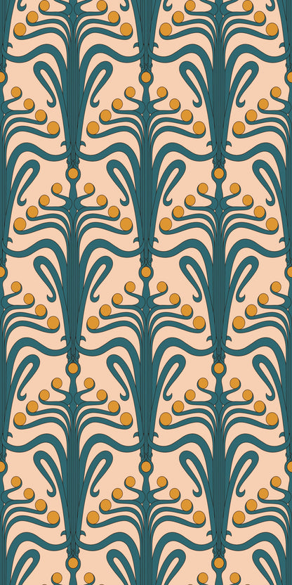 Lucille in Flamingo wallpaper.