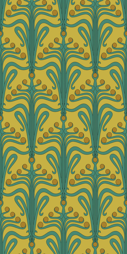 Lucille in Chartreuse wallpaper.