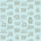 Image of New York in Blue Green Wallpaper