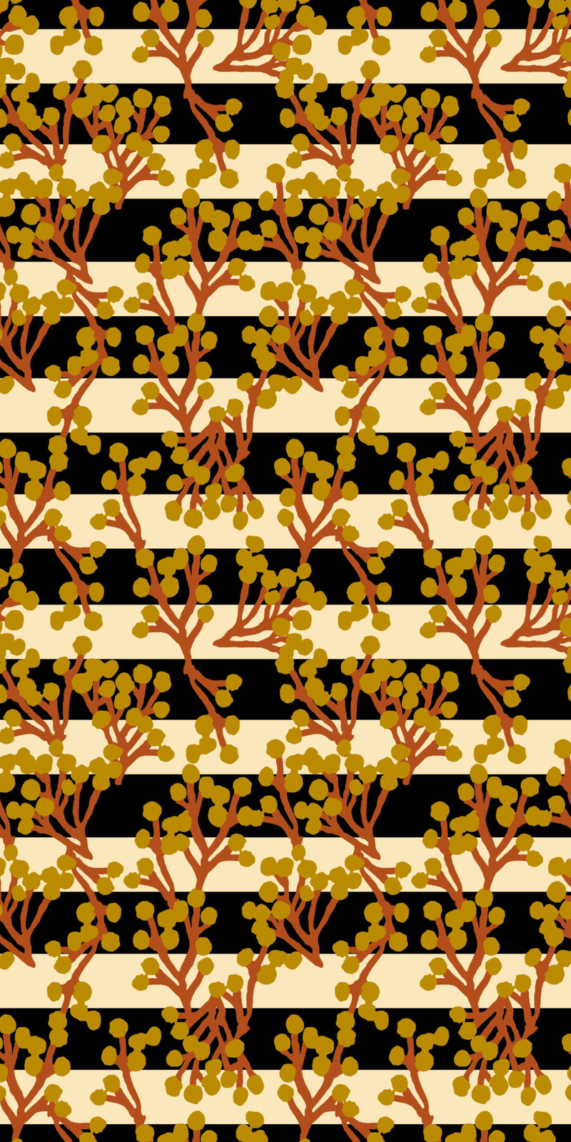 Petit Twigs in Black and Ivory color