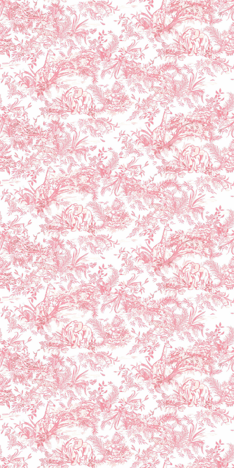 Jungle Toile in Pink color