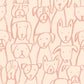 Image of Puppy Pile in Pink Wallpaper