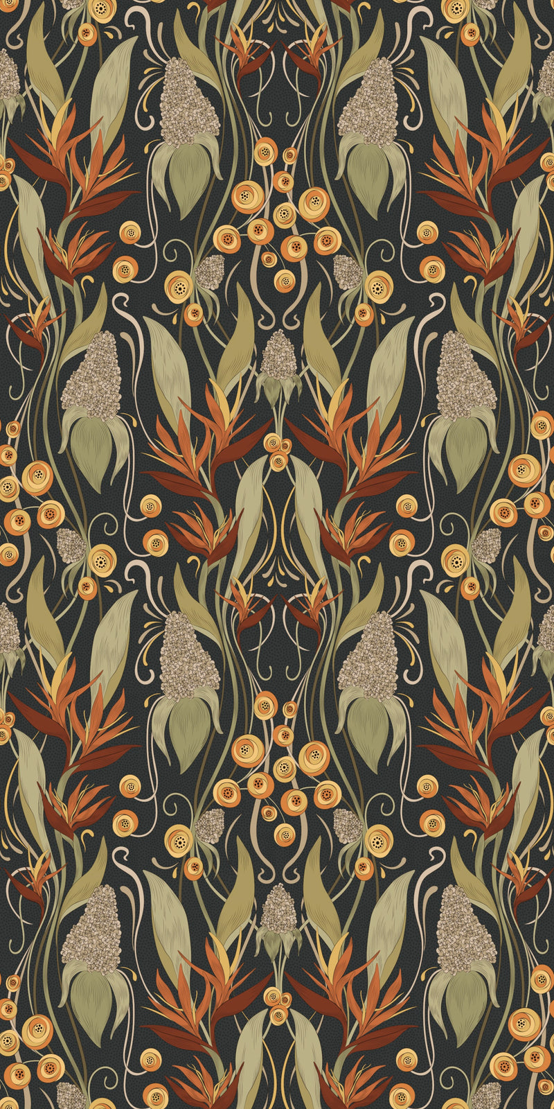 Ruth's Garden in Midnight color