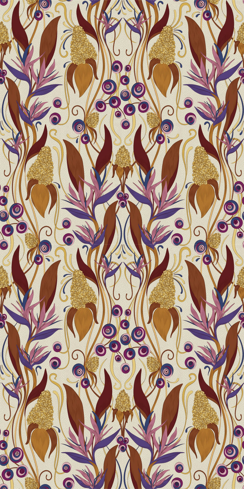 Ruth's Garden in Violet color