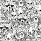 Wild in Black and White Wallpaper