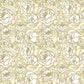 Peonies in Gold and Cream wallpaper.