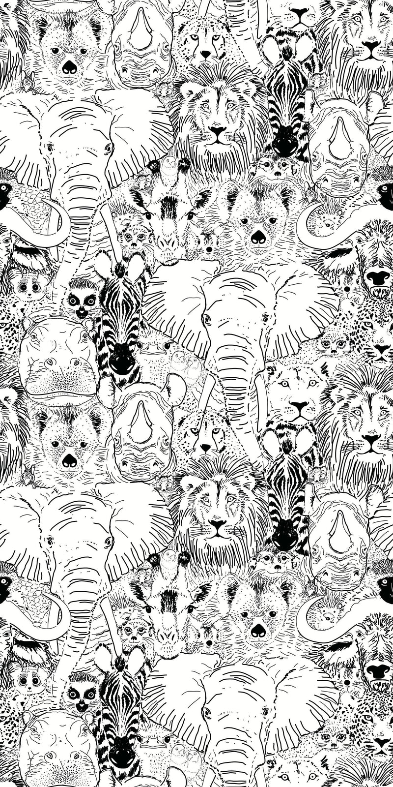 Wild Thing in Black and White color