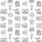 San Francisco in Black and White Wallpaper