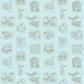 Image of San Francisco in Blue Green Wallpaper
