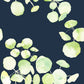 Image of Spring Leaves in Navy Wallpaper