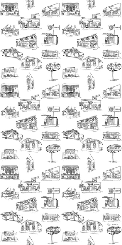 Image of Austin in Black And White Wallpaper